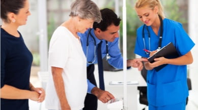 group of doctors talking image